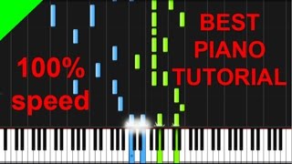 The Script  Superheroes piano tutorial [upl. by Ahcas]