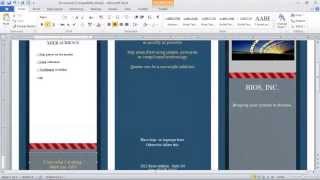 How to Make a Brochure in Microsoft Word [upl. by Sidwohl]