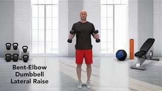 How to do a BentElbow Dumbbell Lateral Raise [upl. by Surovy680]