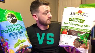 Miracle Gro vs Burpee seed start Mix review and comparison Seed starting indoors basics [upl. by Nerhtak861]