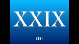 Roman Numerals  1 to 50 [upl. by Yelnats]