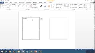 Linking Text Boxes in Microsoft Word [upl. by Lennahs429]