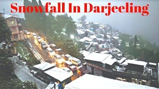 Snowfall In Darjeeling  Darjeeling Weather [upl. by Auqenat]