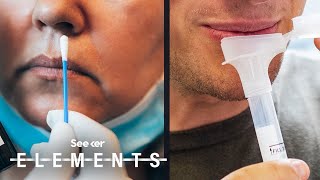 How to do a combined nose and mouth swab for COVID19 [upl. by Lodie687]