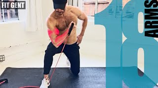 18 Resistance Band Arm Exercises  NO ATTACHING [upl. by Delorenzo788]