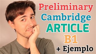 Cómo escribir un ARTICLE  ARTÍCULO  Writing Cambridge B1 Preliminary PET [upl. by Deirdre816]