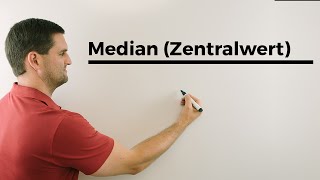 Median Zentralwert Statistik  Mathe by Daniel Jung [upl. by Enneite]