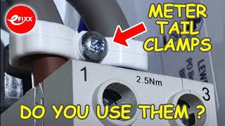 CONSUMER UNIT WIRING  Do you need to use a meter tail clamp [upl. by Nibbor]