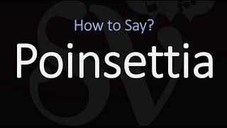 How to Pronounce Poinsettia CORRECTLY [upl. by Jaymie58]