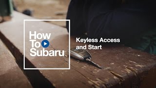 Subaru Howto Configure Keyless Access and Start Settings [upl. by Zindman]