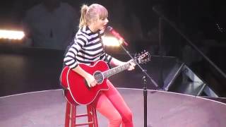 Taylor Swift Teardrops On My Guitar HD May 22 2013 RED Tour [upl. by Harbert]