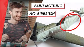 🔴 Painting Mottling Cloud Camo Effect  No Airbrush [upl. by Lenoj]