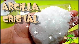 COMO HACER ARCILLA DE CRISTAL PASTA MOLDEABLE QUE BRILLA [upl. by Brause]