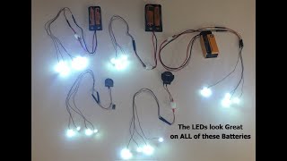 Running Mini LED Lights What is the Best Battery to Use [upl. by Ainoval95]