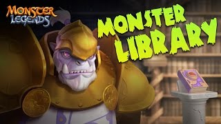 Monster Library  Monster Legends [upl. by Aseiram861]