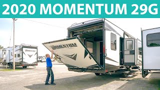 2021 Grand Design Momentum 21G Toy Hauler Trailer [upl. by Nilat]