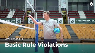 Basic rule violations  Volleyball [upl. by Mayram]