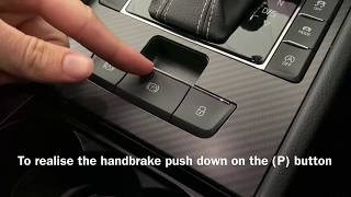 Electric Handbrake HOW TO USE [upl. by Ennylyak]