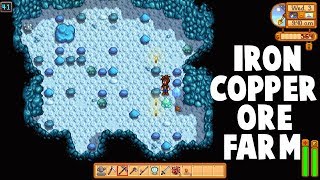 Stardew Valley  QUICK COPPER AND IRON ORE FARMING [upl. by Silra]