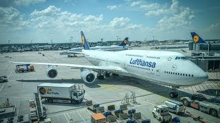 Lufthansa Boeing 7478  Frankfurt to Washington Dulles [upl. by Bobina]