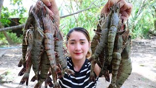 Yummy Shrimp Crispy Stir Fry Cooking Garlic  Shrimp Crispy Recipe  Cooking With Sros [upl. by Ezarra918]