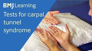 Tests for carpal tunnel syndrome  BMJ Learning [upl. by Leterg]