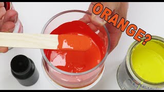 How To Make Orange Colour In Watercolour With Acrylic Paint [upl. by Iline]