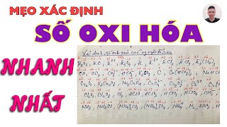 Cách xác định SỐ OXI HÓA nhanh nhất Hướng dẫn xác định số oxi hoá chỉ cần BẤM MÁY TÍNH [upl. by Monarski]