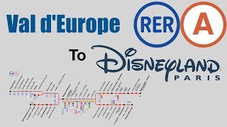 Val d Europe to Disneyland Paris direct RER [upl. by Ahsetra]