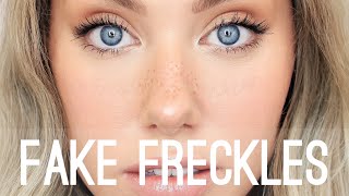 HOW TO FAKE Freckles amp Sunkissed Skin  Makeup Tutorial [upl. by Ahsila]