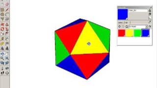 Making an Icosahedron in Google SketchUp [upl. by Hcurab]