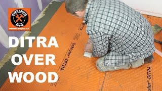 Schluter®DITRA Over Wood in a Bathroom Part 1  by Home Repair Tutor [upl. by Ihdin449]