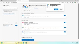 How To Remove Extensions In Microsoft Edge Tutorial [upl. by Ima]