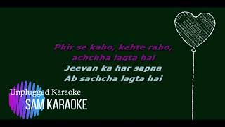 Kya Khoob Lagti Ho Dj Remix Karaoke SAM KARAOKE [upl. by Mccreery840]