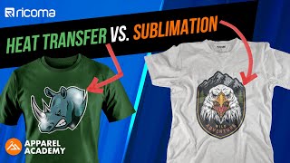 HEAT TRANSFER Vs SUBLIMATION  TShirt Printing amp More  Apparel Academy Ep56 [upl. by Nalorac]