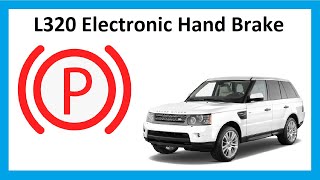 Range Rover Sport Electronic Hand Brake Use  Problems  Manual Release [upl. by Htiduy945]