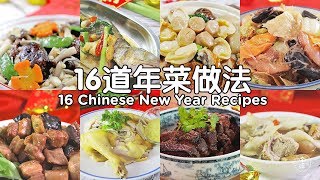 年菜食谱 1 Chinese New Year Recipe Compilation Vol1 [upl. by Anyk]