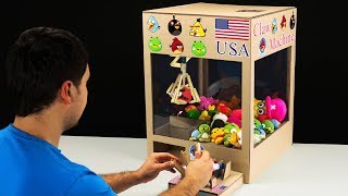 How to Make Hydraulic Claw Machine from Cardboard [upl. by Alrahc]