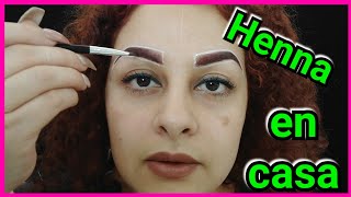 Cómo aplicar henna en las cejas en casa  Lilyymakeuup [upl. by Doscher]