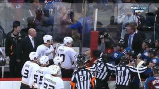 Patrick Roy vs Bruce Boudreau end of game Anaheim Ducks vs Colorado Avalanche 10213 NHL Hockey [upl. by God914]