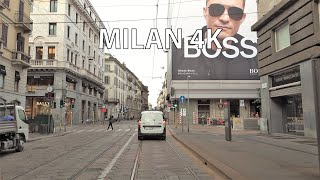 Milan Italy 4K  Morning Drive  Driving Downtown [upl. by Magena]