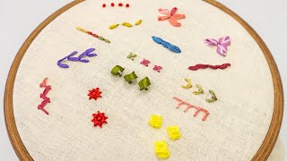 TOP 15 RIBBON EMBROIDERY STITCHES Every Beginner Should Learn [upl. by Emelin]