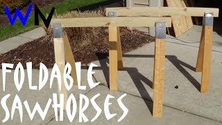 How to Make Simple Folding Sawhorses [upl. by Isus]