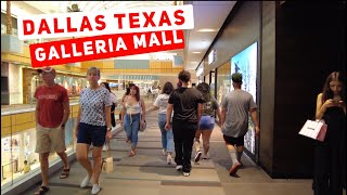 Dallas Texas  Galleria Shopping Mall  USA Weekend Walk [upl. by Brezin]