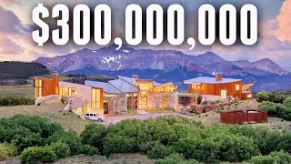 Touring 300000000 of Luxury Colorado Real Estate  Mega Mansion VLOG [upl. by Enelrats33]