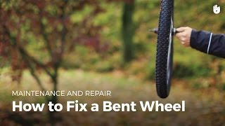 How to Fix a Bent Wheel Rim  Bike Repair [upl. by Asreht]