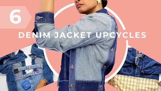 6 Next Level DIY Denim Jean Jacket Upcycles [upl. by Domph]