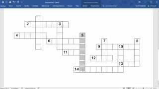 Cómo crear un crucigrama  ejemplo 1 [upl. by Misa]
