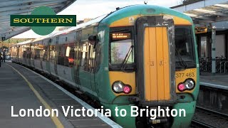 Southern  Class 377  London Victoria to Brighton [upl. by Efar]