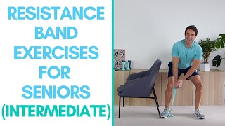 13Minute Resistance Band Strength Workout for Seniors [upl. by Shelman]